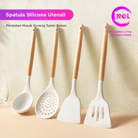 Gambar [POL] COD Spatula Silicone Utensil Satuan | Peralatan Masak Goreng Tumis Rebus | Sutil Spatula Sendok - Sutil Soup dari pol perabot online undefined 1 Tokopedia
