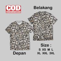 Gambar Kaos FullPrint Calligraphy Art Wallpaper Keren | T Shirt AOP Calligraphy Art Depan Belakang Polyester - Calligraphy Letter DB, S dari Yutan Distro_NEW undefined 1 Tokopedia