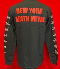 Gambar LS - SKINLESS X DEHUMANIZED - New York Death Metal | tshirt band metal original | kaos distro original | t-shirt musik original | baju katun combed | hitam nyaman keren | tshirt musik | lengan  Panjang - Hitam, L dari hellrose merchandise undefined 2 Tokopedia