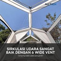 Gambar PREMIUM ALLTREK Tenda Otomatis PEAK VILLA Camping Glamping Luxury Double Layer - Ivory+FootPrint dari Guest Item Clips undefined 5 Tokopedia