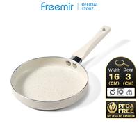 Gambar [Masihngekost] freemir Wajan Mini 16cm Anti Lengket – Warna Beige Elegan, Ringan, Mudah Dibersihkan, Cocok untuk Telur, Pancake & Masakan Praktis Sehari-hari dari freemir Jabodetabek undefined 1 Tokopedia