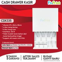 Gambar Cash Drawer Laci Kasir Iware CD408  / UL400 Laci Penyimpanan Uang Kertas & Koin Xantri Kasir CD-X405  CD-X335 Black White Interface RJ-11 - CD-X335 Black dari FixPrint Plus undefined 5 Tokopedia