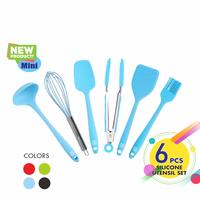 Gambar Pamosroom Mini Baking Set 6pcs Silicone Kitchen Utensil Set Mini Edition Spatula Set Baking Props - Merah dari pamosroom undefined 1 Tokopedia