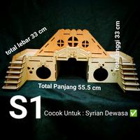 Gambar S1 paket rumah hamster syrian, rumah hamster lucu, rumah hamster syrian, kandang hamster syrian, hamster syrian. Paket rumah hamster besar dari Boss ORLIN undefined 1 Tokopedia