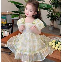 Gambar [Enchanted Princess] Gaun Anak Perempuan 2-11 Tahun Motif Bunga Lengan Mengembang Baju Ulang Tahun Katun Cewek Import - PINK, 100 (2-3 tahun) dari ENCHANTED PRINCESS Store undefined 1 Tokopedia