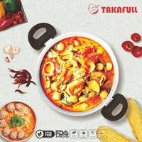 Gambar SPESIAL NABUNG BERSAMA NURULJANSKY 14 HARI BARENG Takafull Panci Sup Putih 22cm – Aluminium Marble Coating Eropa, Double Bottom, Anti Lengket, Semua Jenis Kompor, PFOA Free Kitchenware dari TAKAFULL STORE undefined 5 Tokopedia