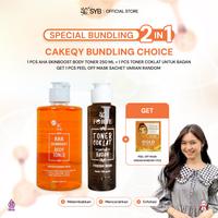 Gambar 【Cakeqy Bundling Choice】 - Body Toner 250ml + Body Toner 100ml *Get 1pc Peel Off Mask Varian Random* dari SYB undefined 3 Tokopedia