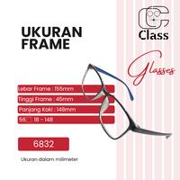 Gambar Kacamata Size Besar Class 6832 Untuk Normal Minus Silinder dan Plus, Elastis dan Flexibel - Hanya Frame dari Toko-class undefined 2 Tokopedia