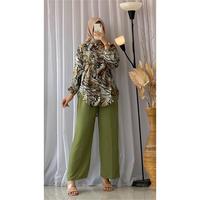 Gambar One Set Rayon Viral Kekinian Best Seller-Setelan Wanita Kekinian-Setelan Wanita-Setelan Rayon Wanita-Setelan Celana Panjang Wanita - CODE 1, L dari ASSYBYA-OLSHOP undefined 5 Tokopedia