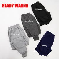 Gambar Celana Jogger Pria & Wanita Korean Style / Celana Olahraga Panjang Dewasa / TRAINING JOGGER abu joger Pants Sport - Korean Polos Navy, M ( 29-30) dari gracioustyle undefined 3 Tokopedia