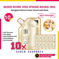 Gambar [ PAKET 10 PCS MASKER RETINOL GOLD ] Dapat 10 Pcs Masker Mengpeini Retinol Snake Venom Gold Mask Masker Wajah dengan Molekul Emas 100gr Anti Aging - RETINOL GOLD MPN, 5 PACK dari RINSCARE OFFICIAL undefined 1 Tokopedia