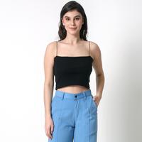 Gambar Chrystal - Atasan Tanktop Kamisol Basic inner blazer Rajut Lembut Korea Premium Knit Jumbo Hitam Pendek Crop Rompi Outer Wanita Fit M to L Garis Panjang Melar teng top spaghetti strap tank - Fuschia, Allsize dari Vacio Label undefined 1 Tokopedia