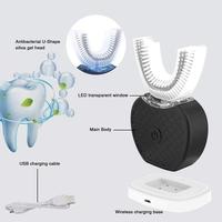 Gambar V-WHITE U-Shape Automatic Whitening Electric Toothbrush - SA-VW-520 - Black and White dari Darsoni undefined 2 Tokopedia