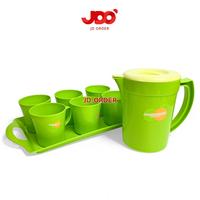 Gambar Paket Hemat 8in1 Teko, Cangkir Gelas dan Nampan Plastik Golden Sunkist Mug Tea Coffee dari JD ORDER undefined 1 Tokopedia
