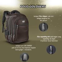 Gambar GOLDIES Ransel Polo Original Tas Backpack Laptop Pria Dan Wanita - Hitam  dari goldies bags undefined 4 Tokopedia