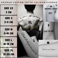 Gambar CUSTOM TATTO TEMPORER REQUEST NAMA TULISAN TATO TULISAN GAMBAR TATOO AKSARA BEBAS STICKER TEMPORARY AESTHETIC - CUSTOM TULISAN, L ( 10-15 CM ) dari PINASTI DEWI SEKARWANGI undefined 3 Tokopedia