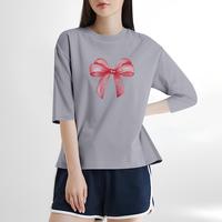 Gambar MISSHE - Tshirt 3/4 Motif Kaos DTF tied pink ribbon / Kaos Katun 3/4 Wanita / Baju Kaos Wanita Raglan Terbaru 2024 / Kaos Polos Raglan Wanita / Kaos raglan Korean Style / Kaos raglan Cewe Jumbo Lengan Pendek Crew Neck Baju Kaos Lebaran - Hitam, S dari MISSHE undefined 5 Tokopedia