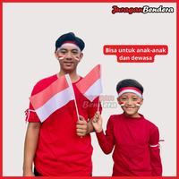 Gambar Bendera tangan Merah Putih Kain Kecil | Bendera Pawai Karnaval + Gagang Stik dari Juraganbendera undefined 4 Tokopedia