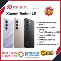 Gambar Xiaomi Redmi 15 8/128GB | 8/256GB Battery 7000mAh 33W Turbo Charging Powerful Snapdragon 685 - Garansi Resmi - Midnight Black, 8/128 GB dari Doran Gadget Authorized undefined 1 Tokopedia