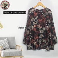 Gambar Atasan Wanita JUMBO V - Blus Wanita JUMBO - BIG SIZE - Good Quality - Navy abstrak dari F&G Corp undefined 1 Tokopedia