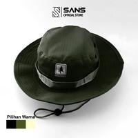 Gambar Topi Rimba Outdoor Premium - Topi Hiking Trek Pendaki Gunung Adventure High Quality - Military Army Hat Unisex - hitam dari Sans Product undefined 1 Tokopedia