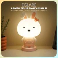 Gambar Eglare Lampu Tidur Kamar Anak Animasi Rabbit Bear Tiger E14 - Queen Rabbit dari Marsyila Retail Mandiri undefined 4 Tokopedia