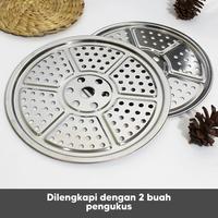Gambar Veneco 12In1 Panci Steamer Set Stainless Isi 5 Pcs + 2Pcs Kukusan Panci Bahan Tebal Premium - 10in1 TANPA KUKUSAN dari aisyahinnara undefined 1 Tokopedia
