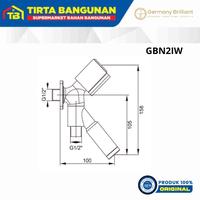Gambar GERMANY BRILLIANT GBN2IW KERAN CABANG KRAN AIR 2 FUNGSI KRAN SHOWER DAN KRAN AIR 1/2 INCI dari Tirta Bangunan undefined 3 Tokopedia