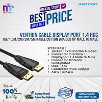 Gambar Vention Cable Display Port 1.4 HCC 1M/1.5M/2M/3M/5M Kabel Cotton Braided DP Male to Male - 5M dari Multifungsi ID undefined 1 Tokopedia