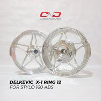 Gambar Velg Delkevic X1 CNC Honda Stylo 160 ABS - Ring 12 - SILVER/ CHROME, STYLO 160 ABS dari GLOBAL MOTOR SPORT undefined 2 Tokopedia