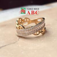 Gambar -ABC KEPATIHAN- cincin rante taper sz11 -+3.130gram emas tua 16k dari Tokomasabckepatihan undefined 1 Tokopedia