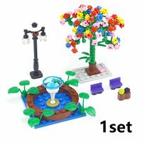Gambar City Tree Green Bush DIY Building Blocks Flower Grass Plants Garden Compatible Legos DIY MOC Building Blocks Accessories Parts dari Kusania Store undefined 3 Tokopedia