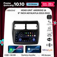 Gambar ESSGOO Head Unit Untuk Agya Ayla 2013-2019 9 Inch 4G+64G Android 14 Car Frame & PNP - 9"4+64+Frame+PNP, +Carplay dari ESSGOO undefined 1 Tokopedia