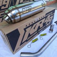 Gambar KNALPOT STANDAR RACING KR49 STAINLESS RACING PNP BEAT VARIO MIO GENIO FAZZIO NMAX AEROX PCX ADV LEXY Asli Motor Motorcycle Silincer Aksesoris Besi Foto Kunci Laser Tameng - FULLSET, AEROX OLD dari Sinar knalpot Racing undefined 2 Tokopedia