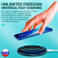 Gambar wireless charger 15W 10W 7.5W 5W fast mobile phone headset charging pad Qi for iphone TWS USB-C set with adapter dari Arkana77 undefined 2 Tokopedia