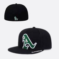 Gambar Topi Pria Snapback Hip-hop model Build Up/Built Up Bahan Tebal Logo Bordir A Cod - hitam dari V2 store.id undefined 1 Tokopedia