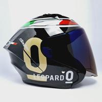 Gambar Helm MLA HAKAI Leopard gorilla grey Motif - Terbaru (SNI) - Putih - Kaca Blue dan Kaca Silver -  Dewasa Pria dan Wanita Bisa COD Helm Rekomendasi Sunmori Motorcycle - HITAM DOF, KACA HITAM dari Distributor Helmet undefined 4 Tokopedia