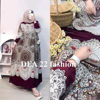 Gambar midi dress motif bunga kekinian/ dress rayon motif bunga Terbaru Busui friendly Baju Wanita Dewasa Remaja Casual Panjang Nyaman Tebal Standar Menyusui - aina ungu, ld 110 cm dari DEA 22 fashion undefined 5 Tokopedia