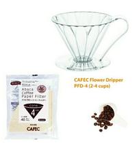 Gambar Cafec Flower Dripper PFD-2 2-4 Cups Acrylic Dengan Filter Abaca dan Spoon White dari GROSIR AFRIA GAMIS undefined 1 Tokopedia