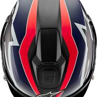 Gambar Helm Motor Full Face -  Alpinestars R10 Carbon Team Red Fluo Blue Matt - S dari RC Motogarage undefined 2 Tokopedia