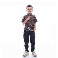 Gambar kemeja batik anak anak umur 2-12 tahun motif sentani cokelat cocok buat kesekolah M L XL XXL Katun Laki-Laki Perempuan - sentani cokelet, M dari Pripoen Batik undefined 1 Tokopedia