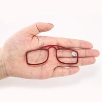 Gambar NONOR Stick On Phone MINI Clip Nose Bridge Reading Glasses 1.0 To 3.5 Portable Presbyopic Glasses With Case - Red, +150 dari Shibano undefined 3 Tokopedia