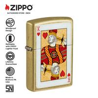 Gambar 46802 - ZIPPO Classic Street Brass with Colour Image - King of Hearts Design dari Zippobox.id undefined 3 Tokopedia