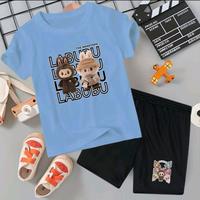 Gambar Setelan Anak LABUBU Perempuan Laki laki Usia 2-12 Tahun Baju Kaos Celana Anak Cewek Cowok Baju Anak Satu Set Unisex COD Laki-Laki - HITAM + CELANA LBB2, S dari BAJU KUALITAS BOSS undefined 5 Tokopedia
