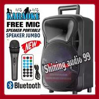 Gambar ￼SPEAKER BLUETOOTH UKURAN JUMBO SUPER BASS BONUS MIC SUARA BERSIH / SALON AKTIF FULL BAS BLUTOT BESAR / KIMISO dari SHINING AUDIO 99 undefined 1 Tokopedia