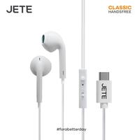 Gambar Headset Earphone Type C JETE Classic - Garansi 2 Tahun Handsfree Microphone Headphone - HITAM dari JETE Indonesia undefined 4 Tokopedia