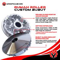Gambar KZR-K36-K97-K1Z- PULLEY SET RUMAH ROLLER BUBUT CUSTOM VARIO PCX 160 - PULLEY BUBUT VARIO 160 CC BUBUT DERAJAT KIRIAN MATIC - VARIO 160 (kode K1Z) dari Modifikasi Ori undefined 5 Tokopedia