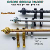 Gambar Batang Gorden Atau Tiang Gorden ISAKU PREMIUM TIDAK MUDAH PATAH - Gold, 70 Cm dari gorden oke undefined 5 Tokopedia