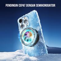 Gambar [BUNDLING] GAMEN GMR09 Fan Cooler Hp Gaming Magnetic RGB Dengan Klip Penjepit Dan Heatsink Magnetic For Iphone / Android Original + ROBOT TWS Earphone Bluetooth 5.3 Headset Wireless Mini Earbuds 36 PlayTime IPX4 Waterproof T60 Original - Garansi 1 Tahun - GMR09 + T60 Black + Case Black dari Gamen Indonesia undefined 4 Tokopedia