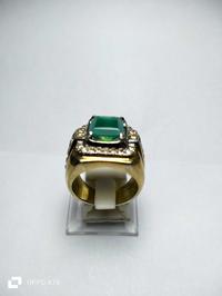 Gambar CINCIN BATU AKIK HIJAU GARUT DARSON KOTAK  ASLI NATURAL 100% - BGT001 dari Sigertengah Gemstone_NEW undefined 5 Tokopedia